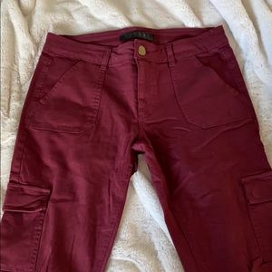 Tinsel maroon pants 27